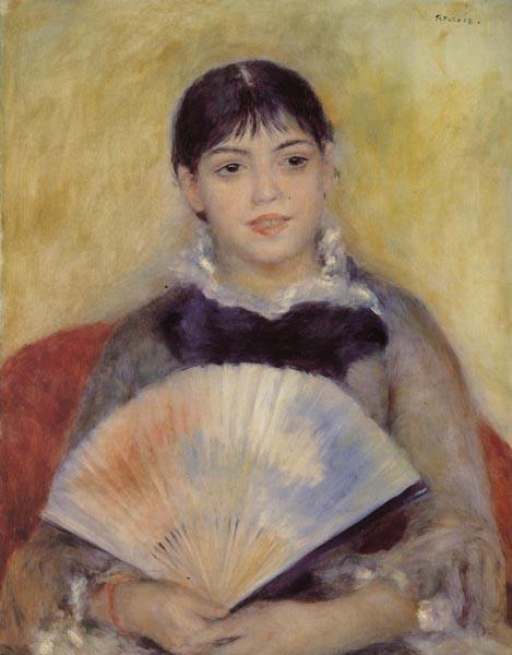 Pierre-Auguste Renoir Girl with a Fan